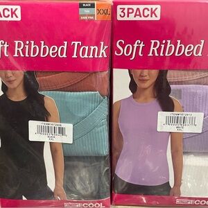32 DEGREES COOL Tank Toos 2 of 3-Pack Soft Ribbed Tank XXL (6pcs total)